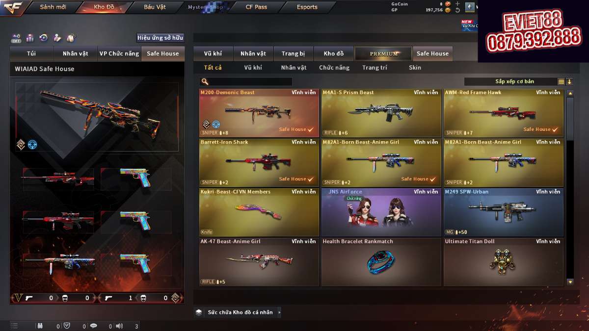 shop acc cf uy tin gia re